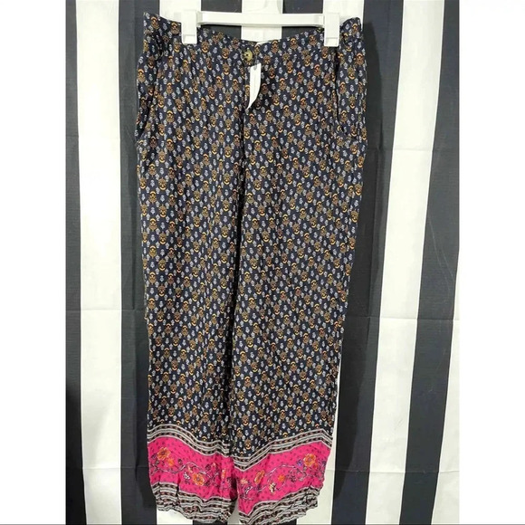 Anthropologie Greta Smocked Balloon Leg Casual Geometric Pants, Size 12, NWT - Picture 7 of 11